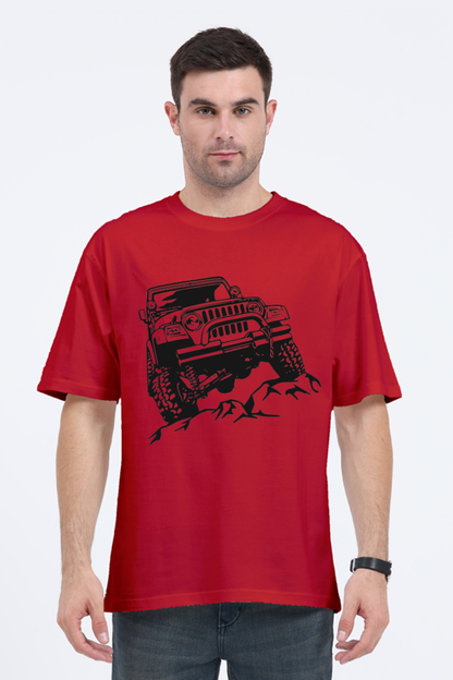 "Jeep" Men's Oversized T shirt