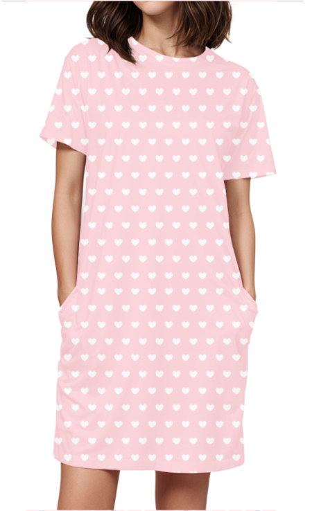 "Heart Print" women Dress