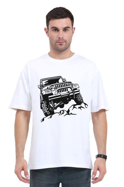 "Jeep" Men's Oversized T shirt