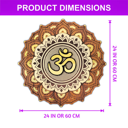 Om Mandala art Wall Hanging