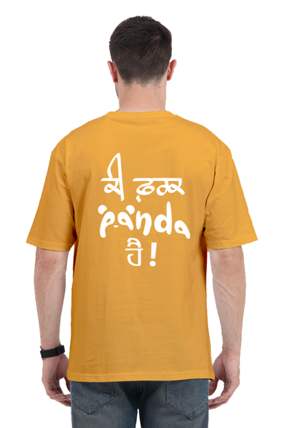 Panda Oversized Men's Tshirt