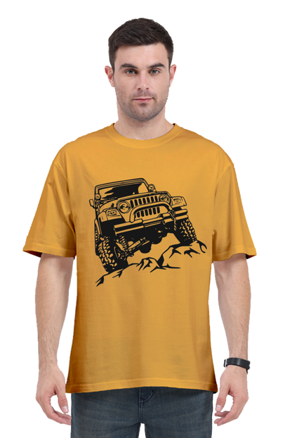 "Jeep" Men's Oversized T shirt