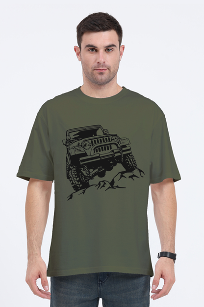 "Jeep" Men's Oversized T shirt