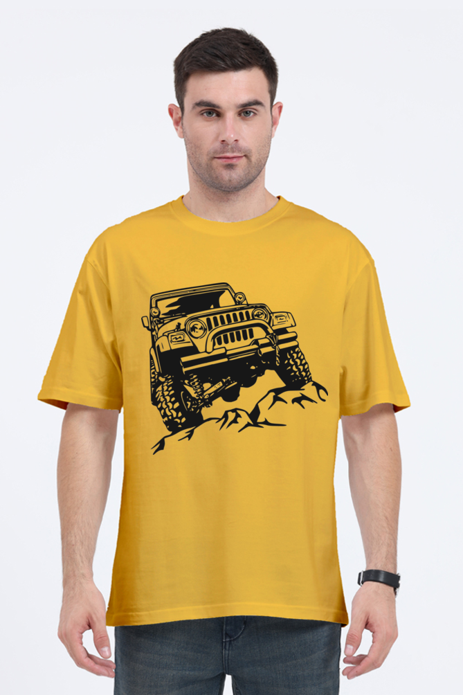 "Jeep" Men's Oversized T shirt