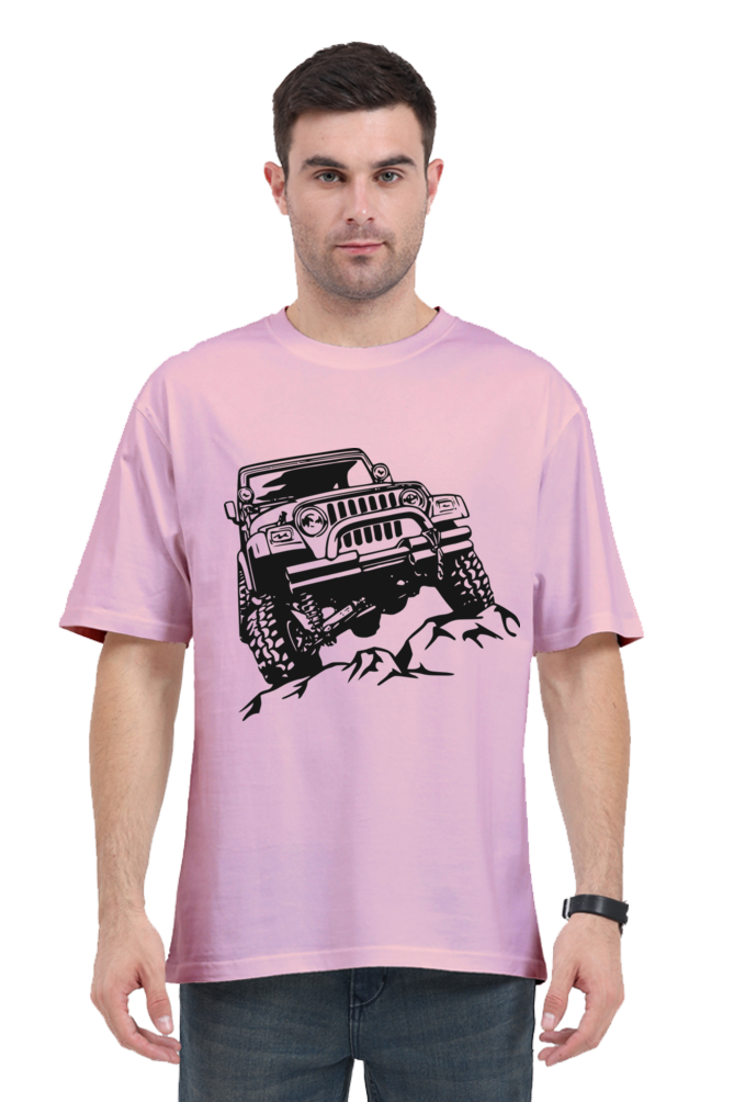 "Jeep" Men's Oversized T shirt