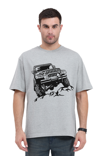 "Jeep" Men's Oversized T shirt