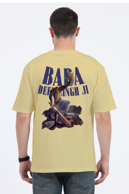 "Baba Deep Singh Ji" Oversized T-shirt