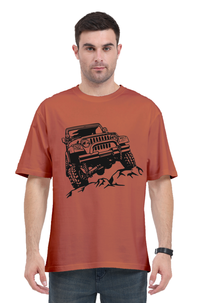 "Jeep" Men's Oversized T shirt