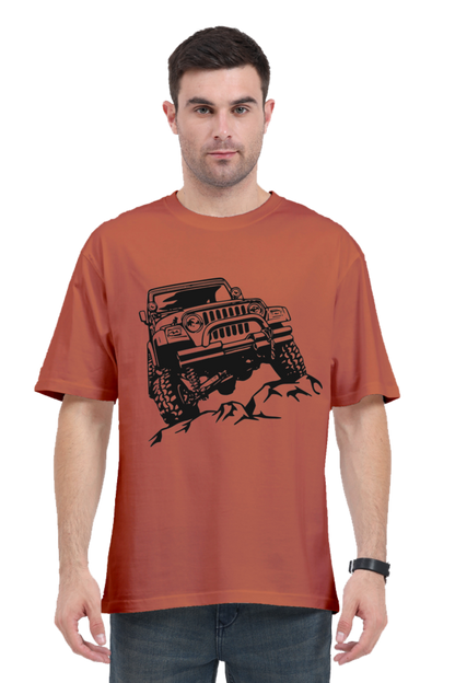 "Jeep" Men's Oversized T shirt