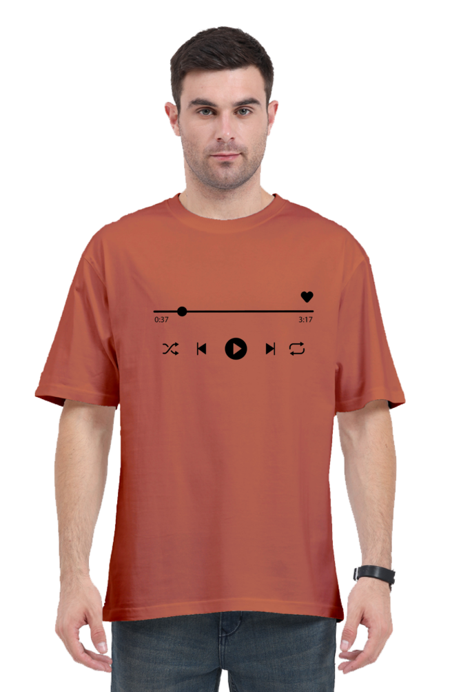 Music Player Oversized T-shirt