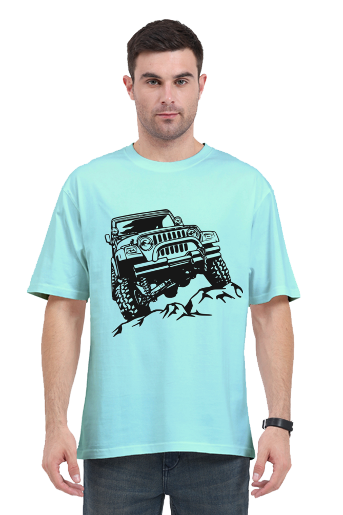 "Jeep" Men's Oversized T shirt