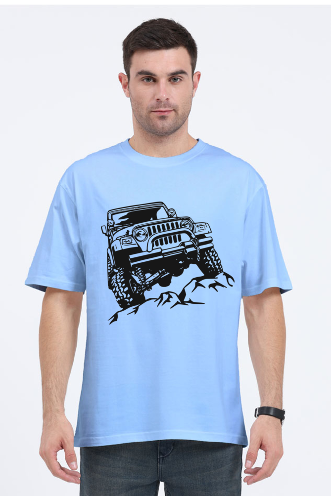 "Jeep" Men's Oversized T shirt