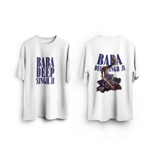 "Baba Deep Singh Ji" Oversized T-shirt