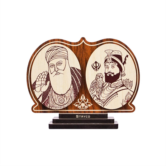 Guru Nanak Dev Ji with Guru Gobind Singh Ji - Dash Idols