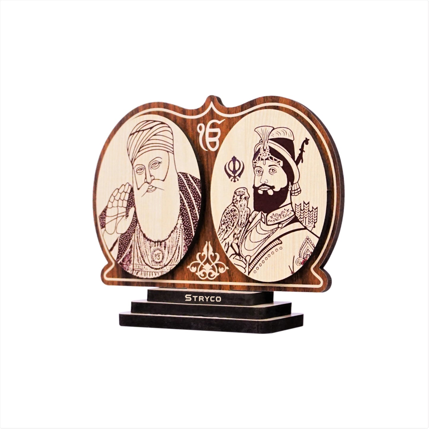 Guru Nanak Dev Ji with Guru Gobind Singh Ji - Dash Idols