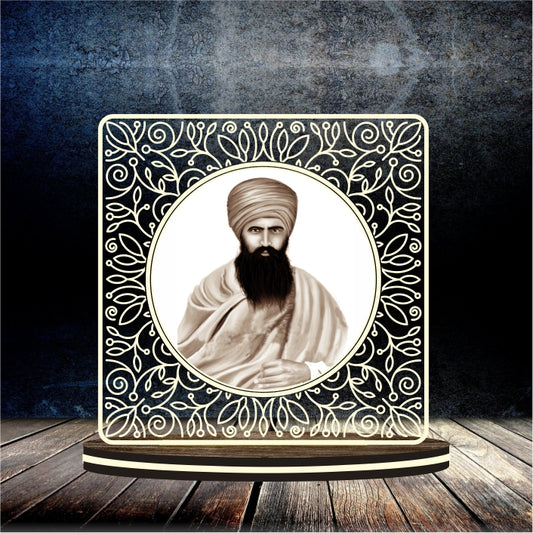 LED ENGRAVED FRAME (BHINDRAWALE JI) 6*6"