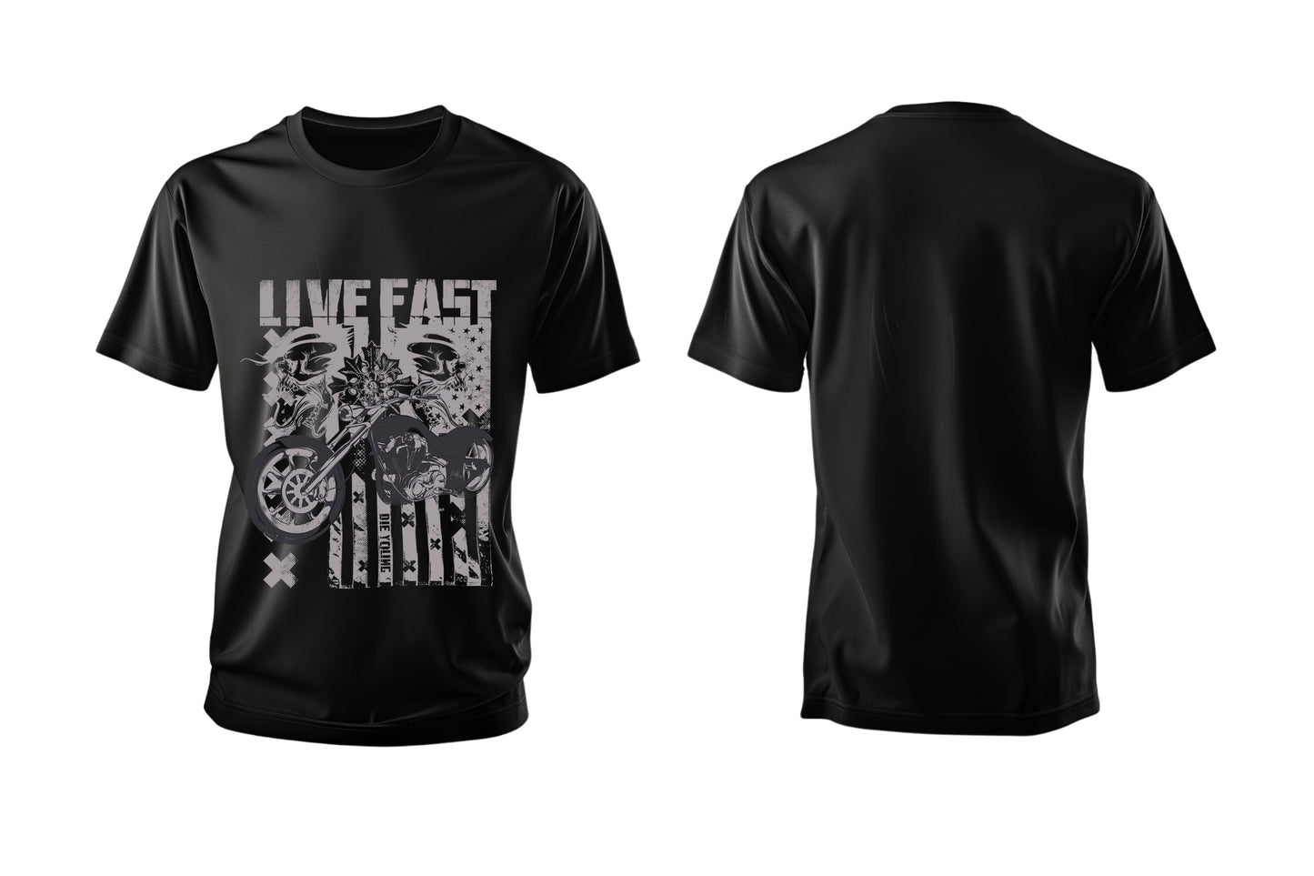 Live Fast Oversized Men's T shirt