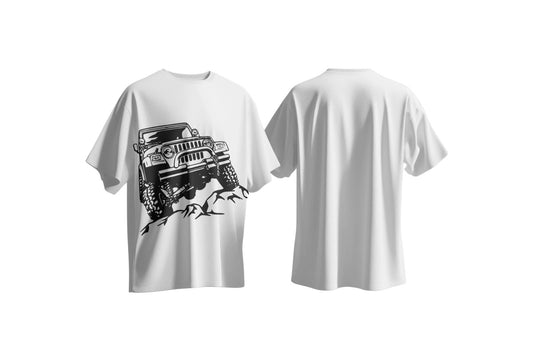 "Jeep" Men's Oversized T shirt