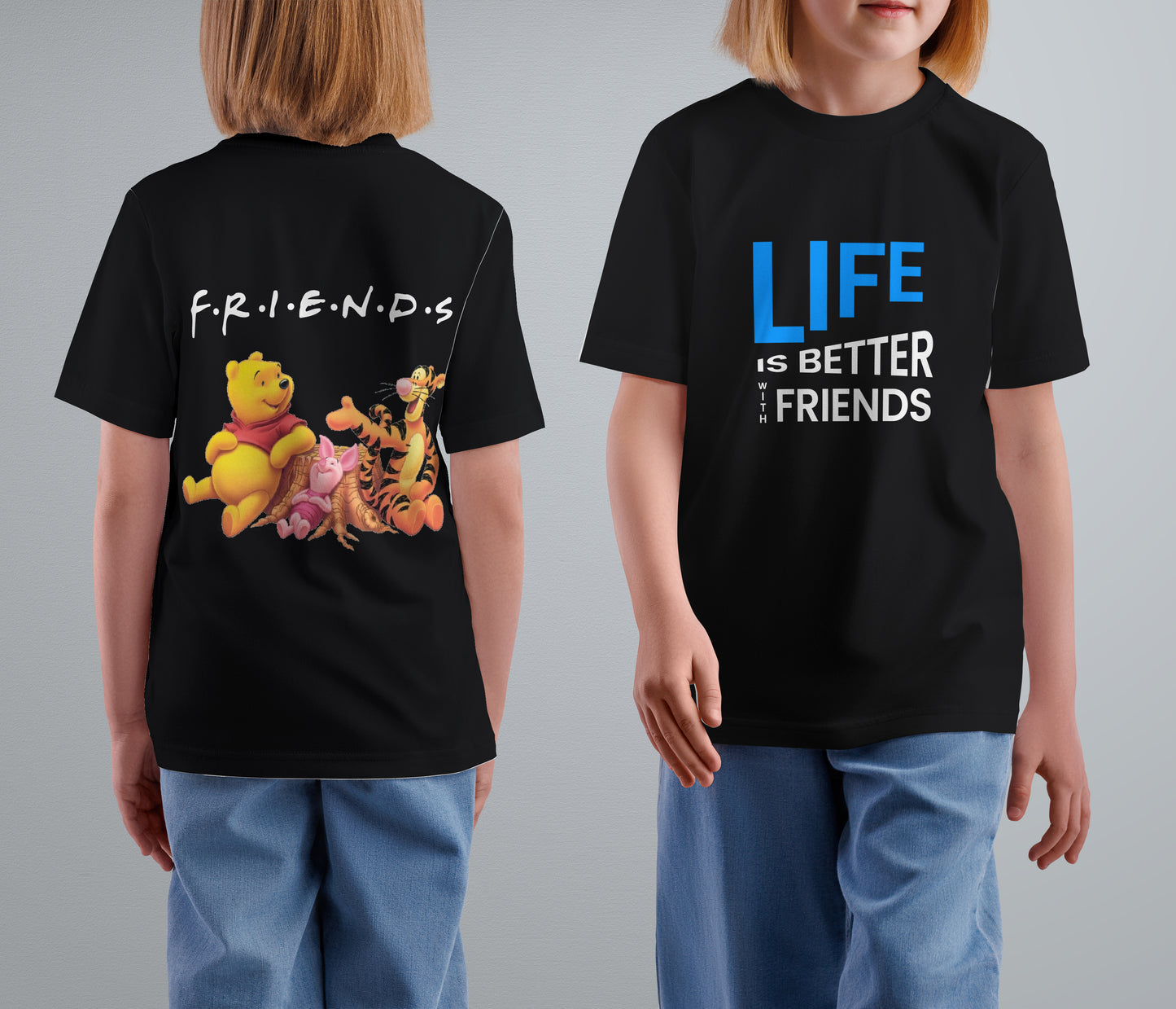 Life is better with friends Girl's Tshirt